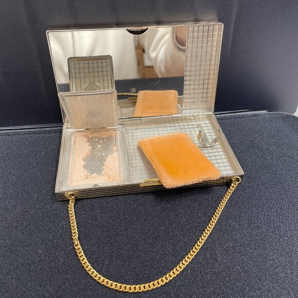 EVUC Vntg 1940's Evans Carryall/Compact/Cigarette Case, Original Box, 5.5"x3" - Picture 2 of 16